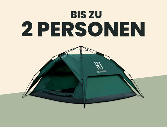 Kleines 3-Sekunden-Zelt + GRATIS Campingplane (Bis zu 2 Personen, DE)