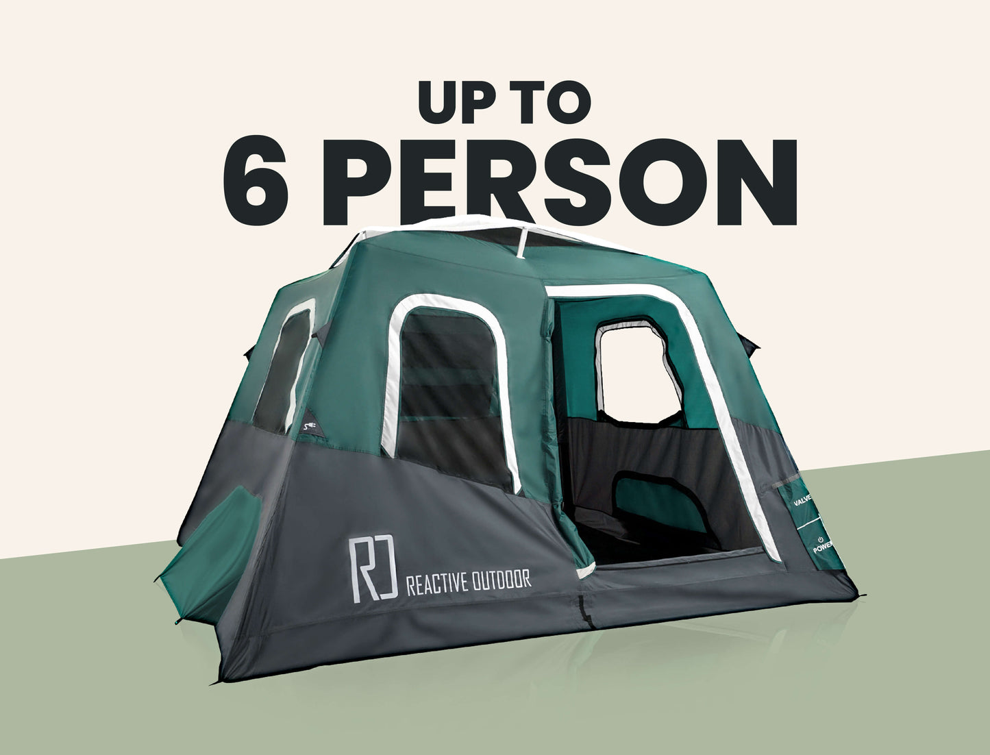 Large-Sized 2-Step Cabin Tent (Up To 6 Person).