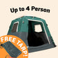 Small-Sized 2 Step Cabin Tent (Up To 4 Person).