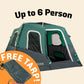 Large-Sized 2-Step Cabin Tent (Up To 6 Person).